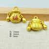 Acessórios de Joias Dourados Foscos com Alta Retenção de Cor, Sino da Fortuna, Bolsa de Dinheiro, Acessórios de Cadeado da Longevidade, Joias Atacado de Yiwu em Estoque