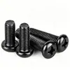Tornillo de Acero Inoxidable 304 Pm Cabeza Redonda Ranura Phillips Negro Zincado Cabeza Plana Ranura Phillips Máquina M2M3M4M5M6