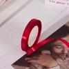 Cinta de Listón Rojo Vino al por Mayor 0.3-8cm Rojo Chino Cinta de Poliéster Cinta Decorativa Festiva para Habitación de Boda