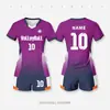 Conjunto de Uniforme de Vôlei, Camisa de Vôlei Feminina com Design Estampado, Traje Esportivo Respirável de Secagem Rápida, Uniforme de Vôlei Estampado Digital em Corpo Inteiro