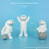 Espaço Astronauta decoração do bolo de aniversário infantil Galaxy Universe decoração preto e branco planeta espaçonave ano de idade plug-in