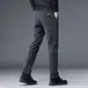 Pantalones Casuales de Pana Nuevos Primavera y Otoño 2025 Moda Masculina Más Fáciles de Combinar Pantalones Elásticos Rectos Ajustados Pantalones de Otoño para Hombre