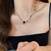 Colar Corrente Clavícula Coreano Tendência Estilo Garota Popular Doce e Cool para Mulheres, Colar de Design de Luxo Leve de Alta Qualidade, Acessórios Atacado para Garotas Populares Puro Desejo