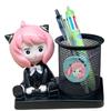 Venta Caliente Anime Spy Casa de Juego Aniya Portalápices de Malla de Hierro Almacenamiento de Papelería de Escritorio para Estudiantes Regalo para Amigos