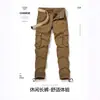 Pantalones de trabajo transfronterizos de Amazon, pantalones largos casuales para exteriores para hombre, pantalones atléticos de pierna recta talla grande, pantalones de trabajo holgados multibolsillos