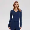 Conjunto de Yoga Transpirable Europeo y Americano, Chaqueta Deportiva Ajustada, Ropa Deportiva para Exteriores, Conjunto Deportivo para Correr