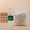 Bolsa Ziplock Transparente al Por Mayor para Alimentos Grande y Pequeña Empaque para Productos Secos Bolsa Autosellable Grado Alimenticio Almacenamiento Bolsa Sellada