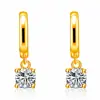 Venta caliente estilo coreano Elegante Beso de Ángel hebilla de oreja de diamante al por mayor elegantes pendientes de cristal de circonita de moda