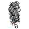 Suministro Exclusivo Transfronterizo de Tatuajes de Cofre de Dragón y Hombro, Tatuajes de Flor de Dragón en el Brazo, Tatuajes Realistas de Línea, Impermeables, de Larga Duración, Audaces Pegatinas de Tatuaje Estilo Celebridad de Internet