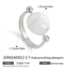 Anillo de Acero de Titanio Jieding, Estilo de Gama Alta de Nicho, Joyería para Mujer que No se Desvanece, Accesorios Transfronterizos de Acero Inoxidable, Anillo de Estilo Europeo y Americano para Apilar