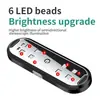 Luz de sensor de puerta de coche en stock, iluminación ambiental LED, inalámbrica, sin necesidad de cableado, luz de advertencia, accesorios para coche, iluminación de bienvenida