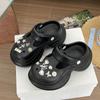 Nuevos Zapatos de Cueva EVA 2025 para Mujer Celebridad de Internet de Alto Grado de Alto Grado Zapatos con Suela Gruesa que Aumentan la Altura con Sensación de Estiércol Sandalias de Punta para Exteriores para Mujer
