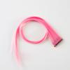 Color Colgante Oreja Teñido Seda de Alta Temperatura Peluca de Cabello Largo Lacio Accesorios