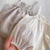 Ropa de Verano para Bebés Niñas Recién Nacidas, Mameluco de Encaje, Mono de Una Pieza de Algodón Puro para Gatear, Ropa Exterior para Cubrir, Exclusivamente para Ventas Transfronterizas