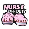 Acessórios de Joia da Série de Desenhos Animados de Enfermagem Transfronteiriça Broche Decorativo Plano Acessórios para Mala DIY Patch Decorativo Médico de Borracha Macia