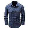 Camisa de Manga Larga de Secado Rápido para Hombre, Fina para Primavera y Otoño, Transpirable para Exteriores, Táctica con Múltiples Bolsillos, Ropa de Trabajo, Chaqueta, Personalizada de Fábrica