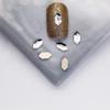 Douyin Mesmo Estilo Celebridade da Internet Tamanho Diamante Joias de Arte para Unhas Super Brilho Luxo Novo Alienígena Branco Retangular Diamante Plano