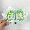 Etiquetas de Animación de Doble Carácter Cp Set de 28 Piezas DIY Hecho a Mano Creativo Adornos Colgantes Reflectantes Tejido No Tejido Productos Terminados Diseños Lindos de Celebridades