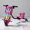 Triciclo de Drift 250W com ajuste de 3 velocidades, triciclo de drift elétrico para crianças, kart de drift