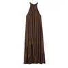 Vestido Midi Asimétrico de Satén de Seda Elegante y Moderno Estilo Europeo y Americano Transfronterizo para Mujer 2026 7235645
