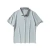 Camisetas Polo Lisas de Verão para Homens e Mulheres, Roupa de Trabalho Casual de Manga Curta com Gola Reversível, Atacado em Estoque de Comércio Exterior