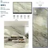 Pared de Fondo de TV de Piedra Sinterizada 1200x2700 Encimera de Piedra Sinterizada Baldosa de Mármol Blanco Veta Continua Piedra Sinterizada al por Mayor