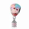 Globo Aerostático Serie Gota de Aceite Accesorios para Joyería Corazón de Dibujos Animados Globo Aerostático Hecho a Mano con Cuentas DIY Colgante Perforado Fábrica