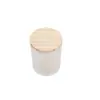 Vaso de vela de aromaterapia de vidrio DIY taza de vela casera esmerilada con tapa portavelas creativo vaso de vidrio taza vacía adornos