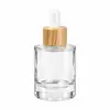 Stock Listo del Fabricante 50ml100ml Botella Cilíndrica de Fondo Grueso Botella para Sub-Embotellado de Cosméticos Esencia de Rocío Puro Hidratante