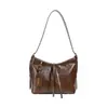 Bolsa de Gran Capacidad para Mujer 2025 Nuevo Estilo Retro Maillard Bolsa de Mano para Viajes Cotidianos Bolso de Hombro Cruzado Versátil