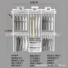 Armario metálico modular 1.1-2.5 m de ancho perchero abierto apartamento pequeño perchas dormitorio columna AA almacenamiento