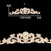 Venta al por mayor Dongyang talla de madera pieza de flor estilo europeo talla de madera flor de esquina calcomanías de madera maciza decoración de pared de fondo flor de puerta tallada madera estilo europeo