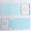 Adecuado para iPad Funda Protectora Deformación 3+Años Plegable Hebilla Dividida iPad Pro Funda para Tableta Air 11 pulgadas Ranura Magnética para Lápiz