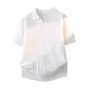 Camiseta de Manga Corta de Punto para Hombre Estilo Old Money Maduro 2026