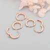 Fabricante Venta al por Mayor Aretes Redondos de Zirconia con Incrustaciones con Conservación del Color Chapados en Oro Real de 18K para Mujer Aretes DIY Accesorios de Joyería Venta al por Mayor