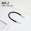 Accesorios para bolsos Hengjiang correa cruzada de un solo hombro cuerda de cuero de vaca redonda de 8 mm hebilla de metal correa de bolso correa de muñeca