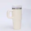 Novo copo de carro com alça 20oz transfronteiriço, copo térmico de aço inoxidável 304, copo de água portátil com canudo, copo de gelo para manter o frio