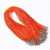 Collar de cordón de cuero encerado de Corea de 1.5 mm/2 mm multicolor opcional accesorios de joyería DIY 100/bolsa al por mayor