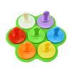 Atacado spot caixa de suplemento alimentar infantil com sete compartimentos caixa de silicone selada para conservação de alimentos molde de caixa de sorvete picolé de silicone