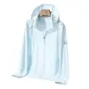 Roupa de proteção solar UPF50+ para mulheres, nova moda verão 2025, roupa de proteção solar profissional anti-UV, jaqueta respirável de seda gelada