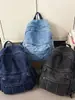 Mochila de Moda de Mezclilla Tendencia 2025 Nueva Versátil Gran Capacidad Estudiante Escolar Mochila de Viaje Casual para el Trabajo