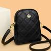 Bolsa de telefone móvel de couro genuíno para mulheres 2023 Novo verão mini leve pequena bolsa elegante vertical versátil ombro crossbody bolsa