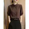 Elegantes y Hermosos Tops de Manga Corta Estilo Francés para Mujer, Nueva Blusa de Moda Verano 2026, Elegante Camisa Estilo Streetwear