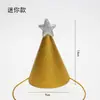 Frete Grátis Embalagem Individual Chapéu de Aniversário Chapéu de Festa Chapéu Pontudo Chapéu de Festa para Bebês e Crianças Chapéu de Bolo