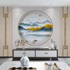 Novo Papel de Parede para Parede de Fundo de TV Estilo Chinês 2026 Novo Modelo Papel de Parede de Luxo Leve Mural de Paisagem 3D Película e Tecido de Parede para Televisão