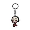 Serie creativa de Halloween Grito horror sierra oscura payaso aterrador llavero con colgante de personalidad