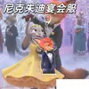 Impresión Plana 2D Animales Locos 2 Imán para Refrigerador Nick Judy Llavero Acrílico Mochila Colgante Lindo