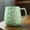 Taza de café de cerámica con cambio de horno, taza de gran capacidad para el hogar, taza de cerveza de cerámica cruda creativa de alto valor de color, taza de agua para pareja