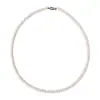 Collar de Perlas Naturales Pan al Vapor de 5 mm Cadena para Clavícula de Temperamento Combinable de Alta Calidad Cadena de Plata 925 Regalo Collar de Perlas de Agua Dulce de Alta Calidad
