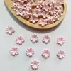 Flores Pequeñas Bicolor con Borde Dorado y Plateado y Brillo Metálico, Brillan en la Oscuridad, Materiales Hechos a Mano para DIY, Pasador de Pelo, Accesorio para el Cabello, Accesorios para Ramilletes